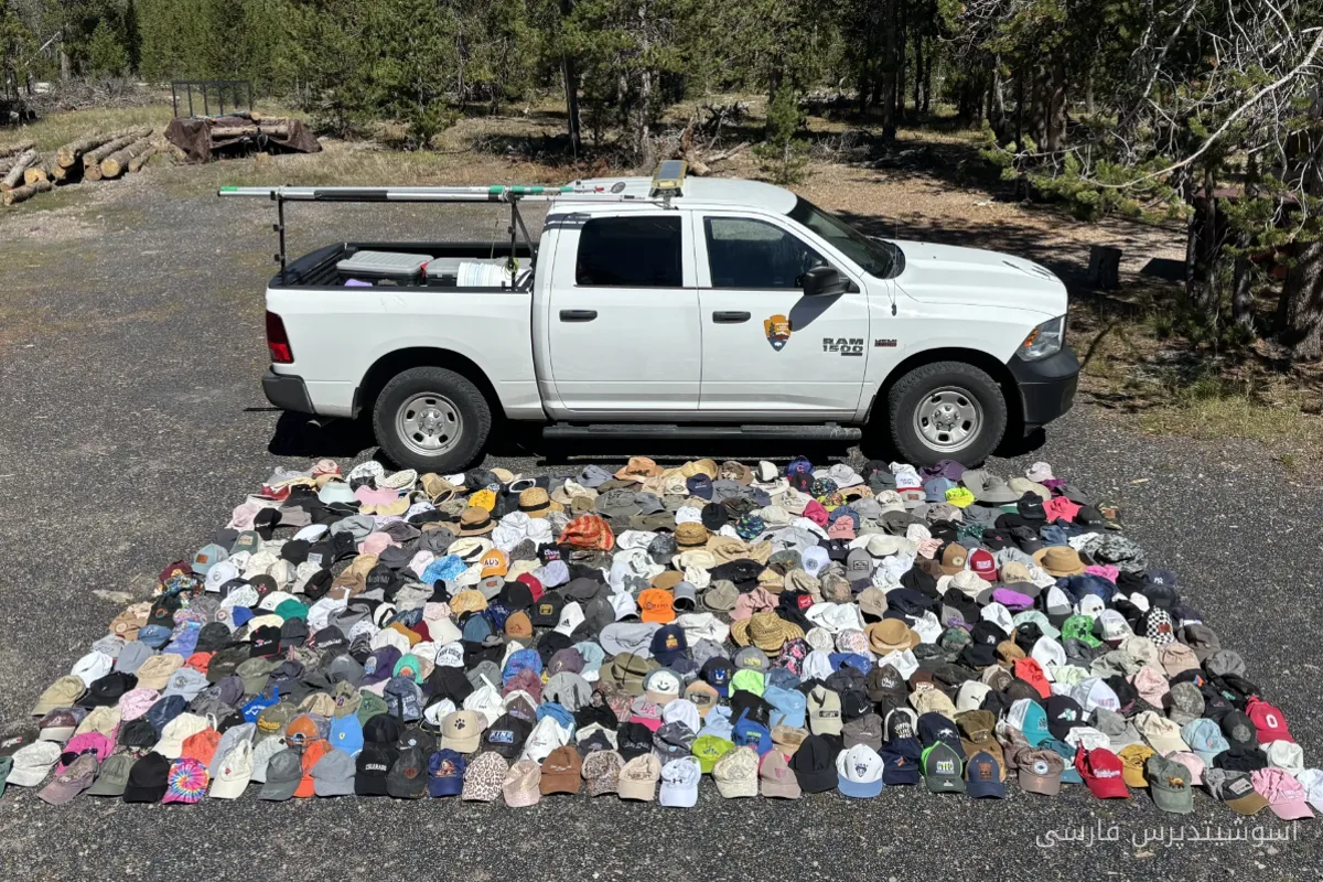 Collection of Over 20,000 Pieces of Trash from Yellowstone's Hot Springs