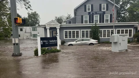 Heavy rains caused flash floods in Connecticut, New York, and New Jersey