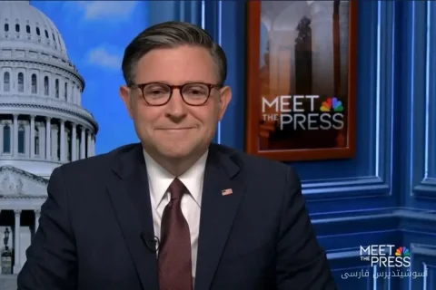 Mike Johnson واکنش مشکوک جمهوری‌خواهان به پیشنهاد ۵۰۰۰ دلاری ترامپ
